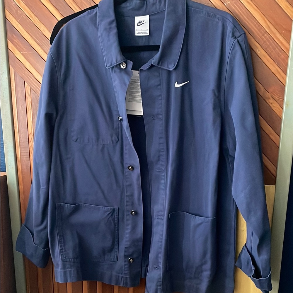Nike Blue Utility Jacket Durable Workwear